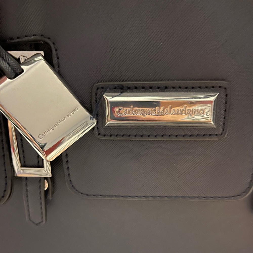 Navy blue hand bag